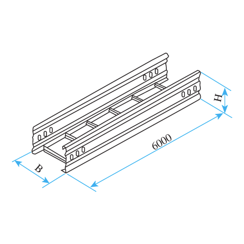 Steel long-span cable trays